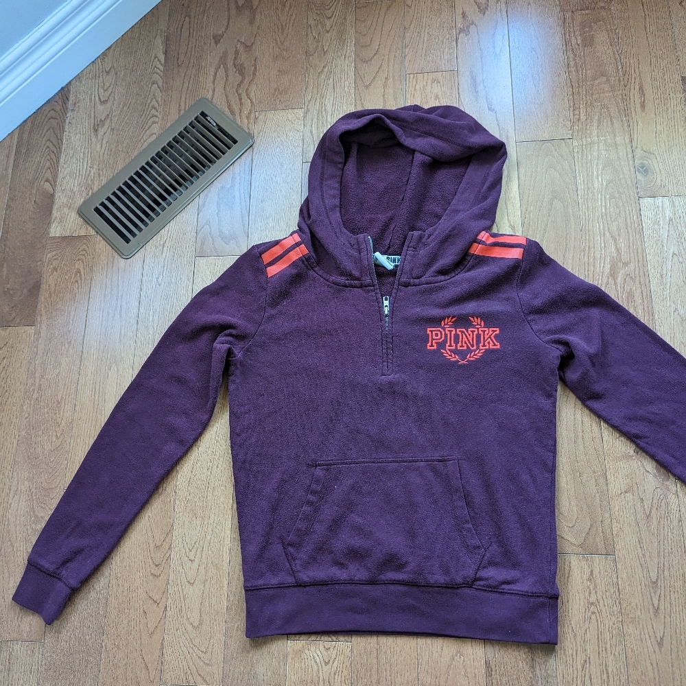 Victoria Secret Hoodie. Burgundy. Fair Condition